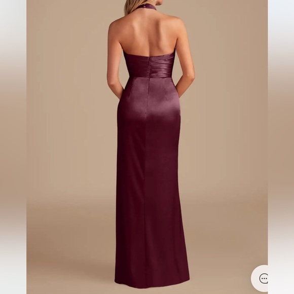 AZAZIE JEMMA
Cabernet Sheath Pleated Metallic Satin Dress Sz A14 - Picture 3 of 12